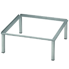 Stand stainless steel ,H=11.5,L=33,B=33cm metal.