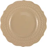 Тарелка пирожковая «Скалистос» керамика D=15,H=2см бежев.