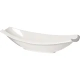 Салатник «Кунстверк» лодочка фарфор 460мл ,H=55,L=300,B=120мм белый