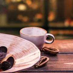 Чашка чайная «Пастораль» фарфор 190мл D=85/53,H=55мм оранжев., изображение 3