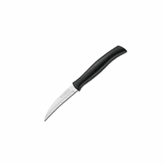 Knife for peeling vegetables and fruits “Atus”  steel, plastic , L=75mm  black