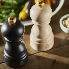 Мельница для соли «Париж Ю Селект» бук,сталь нерж. D=59,H=120мм св. дерево,золотой, изображение 3