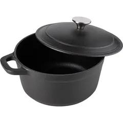 Кастрюля для запекания с матовым покрытием чугун 2,6л D=20,H=16см черный, изображение 3