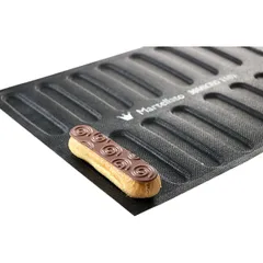 Форма конд. перфорир. «Савоярди» 16шт на листе30х40см[2шт] силикон,стеклопласт. ,H=6,L=120,B=25мм че, изображение 2