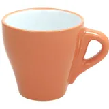 Чашка кофейная «Колорс» фарфор 100мл оранжев.