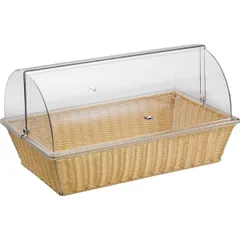 Bread basket with buffet lid. station ,H=29.5,L=52.5,B=32cm