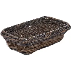 Корзина для хлеба GN1/4 полипроп.,сталь нерж. ,H=65,L=265,B=162мм коричнев.