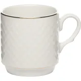 Кружка «Афродита» фарфор 300мл D=8,H=9,L=11см белый,золотой