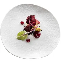 Plate “Artik” small  porcelain  D=16cm  white, matte