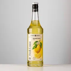 Сироп «Свежий Лимон» Pinch&Drop стекло 1л D=85,H=330мм желт., изображение 3