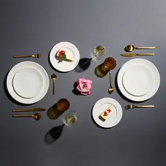 Тарелка «Морелла» мелкая без борта фарфор D=28см белый, изображение 4