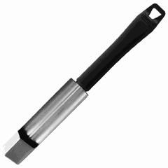 Coring knife  steel, polyprop. , L=235/110, B=30mm  black, metallic.