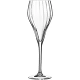 Flute glass “Simetri”  chrome glass  160 ml  D=65, H=198 mm  clear.