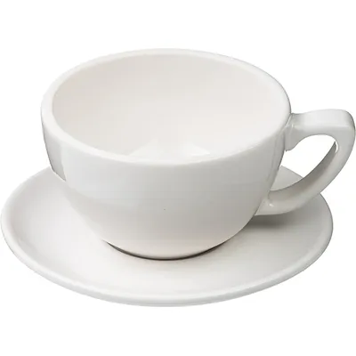 Чашка кофейная «Пур-Амор» фарфор 300мл D=110/60,H=65,L=140мм белый, изображение 4
