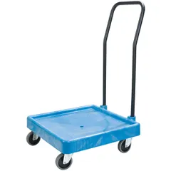 Cart for cassettes with handle polyprop. ,H=20.3,L=57.2,B=57.2cm blue.