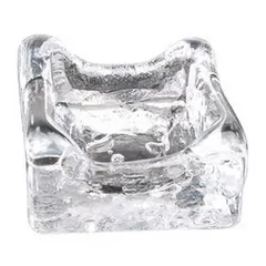 Блюдо для подачи «Фрост» для презентаций стекло ,L=7,B=8см прозр.