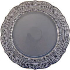 Тарелка «Скалистос» мелкая керамика D=28,H=2см голуб.