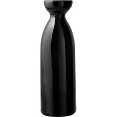 Sake bottle “Kunstwerk” porcelain 220ml D=6,H=17cm black