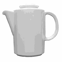 Coffee pot "Mercury" porcelain 0.6l white