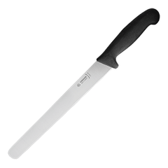 Knife for thin slicing  steel, plastic , L=44/30, B=3cm  black, metallic.