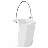 Ведро для картофеля фри фарфор 260мл ,L=9,B=9см белый