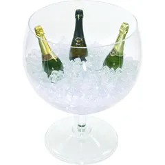 Емкость для охлаждения бутылок для бренди акрил 54л D=43,H=60см прозр.