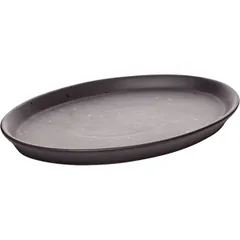 Тарелка «Оникс» овальная керамика ,H=20,L=315,B=220мм черный, изображение 4