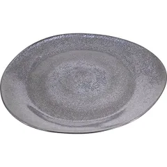 Тарелка «Млечный путь бирюза» фарфор ,H=3,L=32,B=29см бирюз.,черный, изображение 2