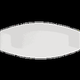 Блюдо «Кунстверк» овальное фарфор ,H=40,L=380,B=165мм белый