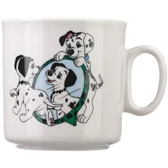 Mug “Dalmatians” porcelain 200ml D=73,H=74mm white