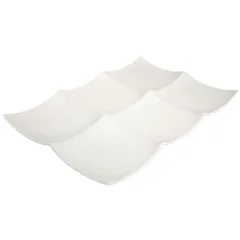 Менажница «Кассиопея» 6 секций фарфор ,L=29,B=19см белый