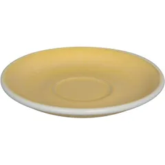 Saucer “Egg”  porcelain  D=14.5 cm  mustard.