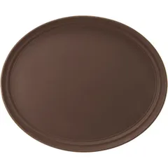 Rubberized oval tray “Prootel”  plastic , L=59, B=49 cm  brown.