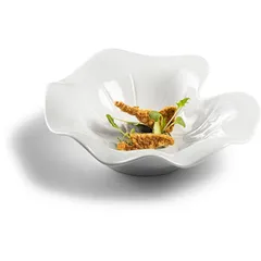 Deep plate “Nectar”  porcelain  D=21cm  white