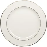 Тарелка «Афродита» мелкая фарфор D=26,H=2см белый,золотой