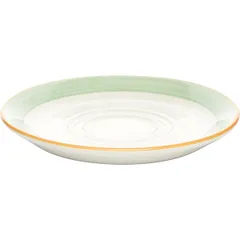 Блюдце «Рио Грин» фарфор D=165,H=18мм белый,зелен., изображение 2