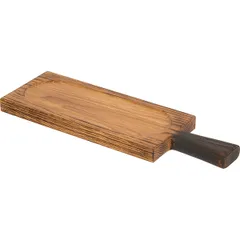 Доска для подачи прямоугольная с ручкой дуб ,H=25,L=300/400,B=130мм, изображение 3