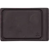 Блюдо для комплимента «Базальт» керамика ,H=10,L=115,B=80мм черный