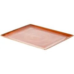 Блюдо «Крафт Терракота» прямоугольное фарфор ,H=15,L=330,B=270мм терракот, изображение 2