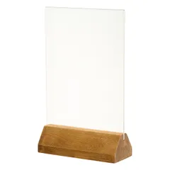 Подставка наст. д/меню А5 дерев.основ. пластик,дерево ,H=22,L=15,5см