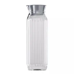 Кувшин «Росси» с крышкой полипроп. 1,4л ,H=26см прозр.,серый