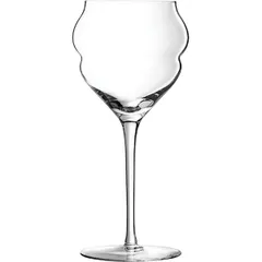 Wine glass “Macaron”  chrome glass  400 ml  D=93, H=200mm  clear.