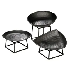 Подставка фуршетная для блюда металл ,H=8,L=18,B=18см черный, изображение 3