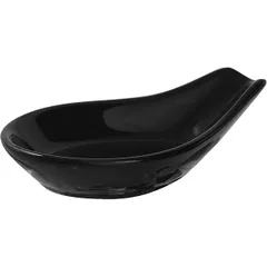 Spoon holder “Kunstwerk” porcelain ,H=10,L=91,B=53mm black