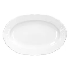 Блюдо «Флер Бьянко» овальное фарфор ,L=35,B=22см белый