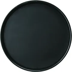 Round rubberized tray “Prootel”  polyprop.  D=40.5 cm  black