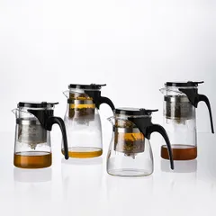 Чайник заварочный «Гунфу» с фильтром термост.стекло,поликарбонат 0,6л D=10,H=14,5,L=14см прозр., изображение 4