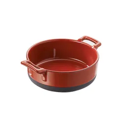 Portion baking pan “Eclipse”  porcelain  290 ml  D=12, H=5 cm  red, black