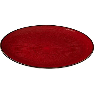 Тарелка «Джаспер» мелкая фарфор D=265,H=27мм белый,красный, изображение 12