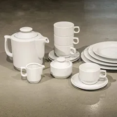 Сахарница «Прага» фарфор 200мл D=9,H=8см белый, изображение 2